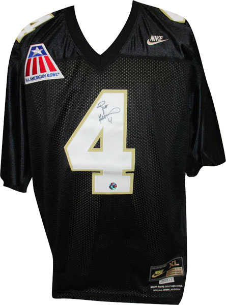 Brett Favre Southern Mississippi Golden Eagles Autographed All American Bowl Jersey
